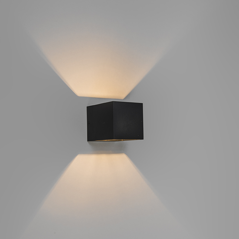 4 modern, fekete fali lámpa készlet - transzfer