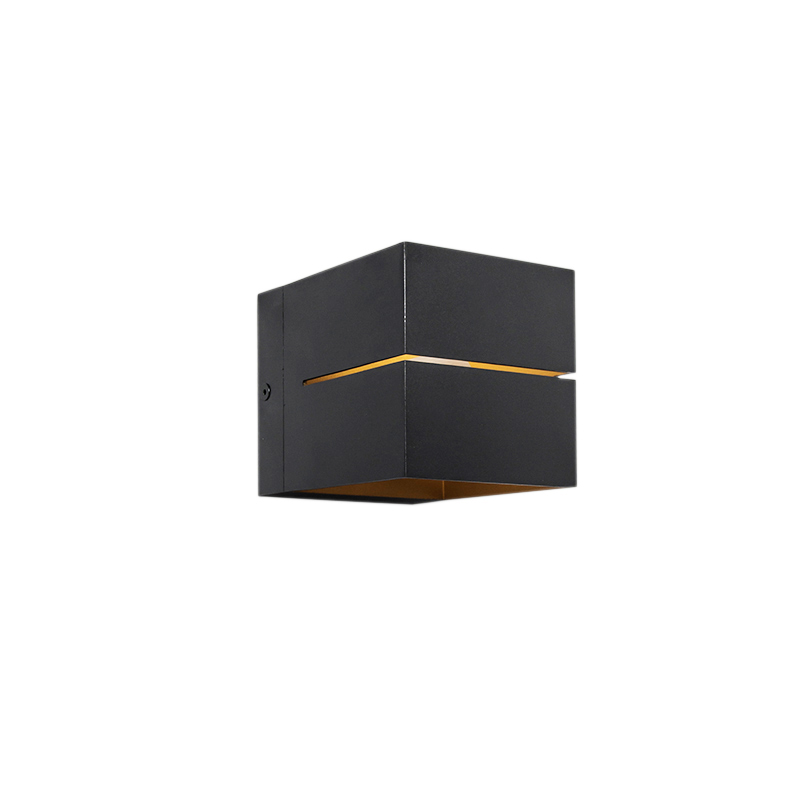 Modern 4 db falilámpa készlet fekete, arany 2 lámpával - Transfer Groove