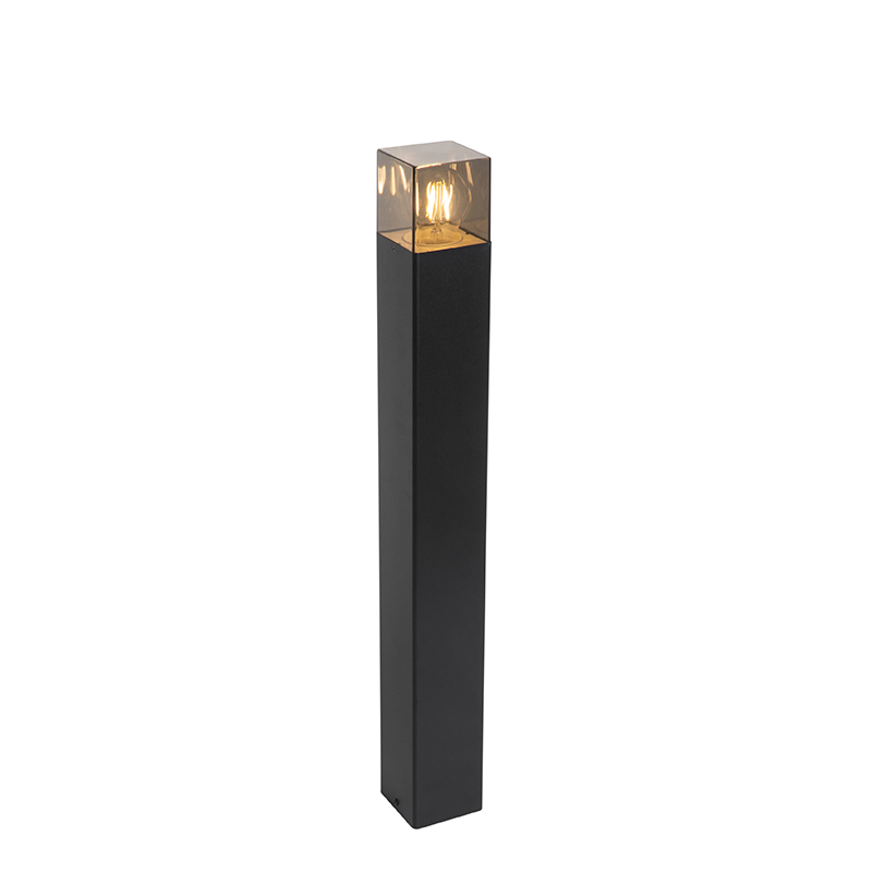 Állandó kültéri lámpa fekete 70 cm IP44 füstüveggel - Dánia