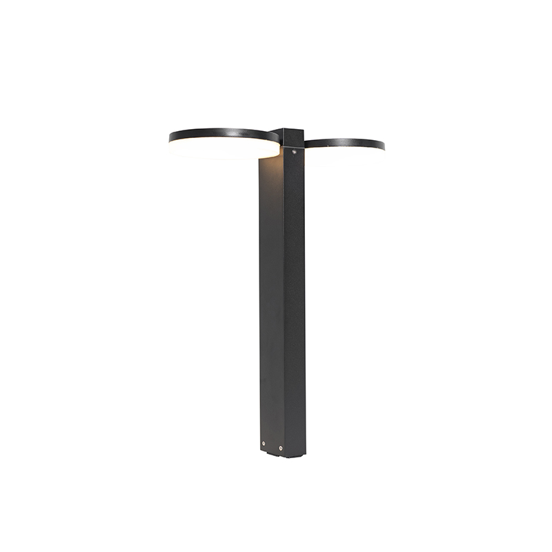 Álló kültéri lámpa, fekete 50 cm, LED 2-fényes IP44 - Esmee