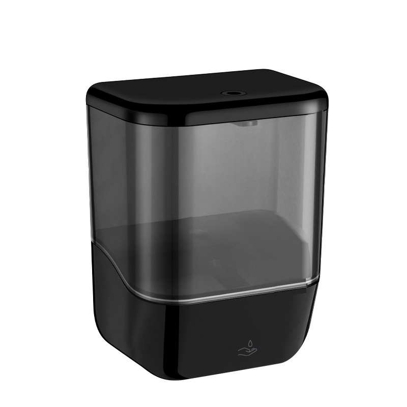 Automata folyékony szappan és kézfertőtlenítő gél adagoló műanyag, fekete, 1 literes