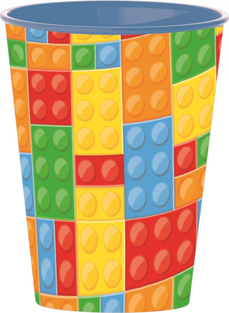 Bricks, Lego mintázatú pohár, műanyag 260 ml