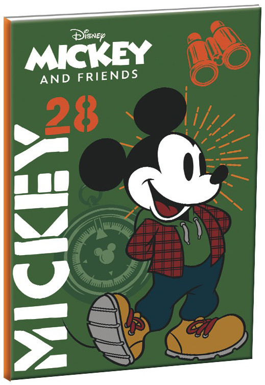 Disney Mickey Hike B/5 vonalas füzet 40 lapos