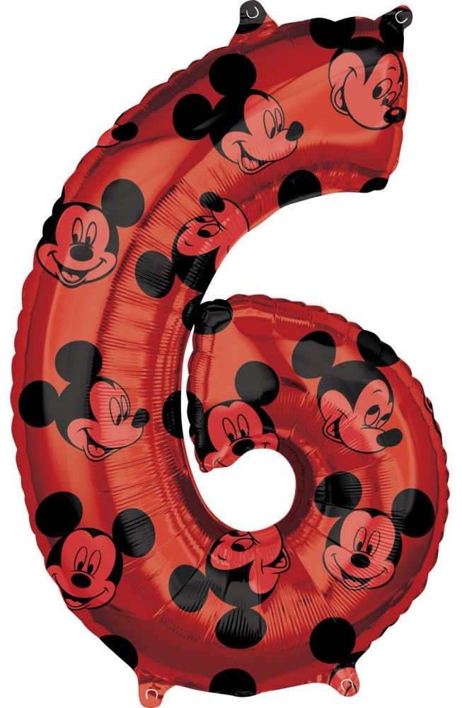 Disney Mickey Fólia lufi 6-os szám 66 cm