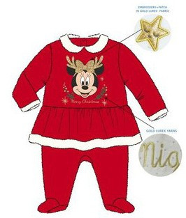 Disney Minnie Karácsony baba rugdalózó, pizsama 6-24 hó