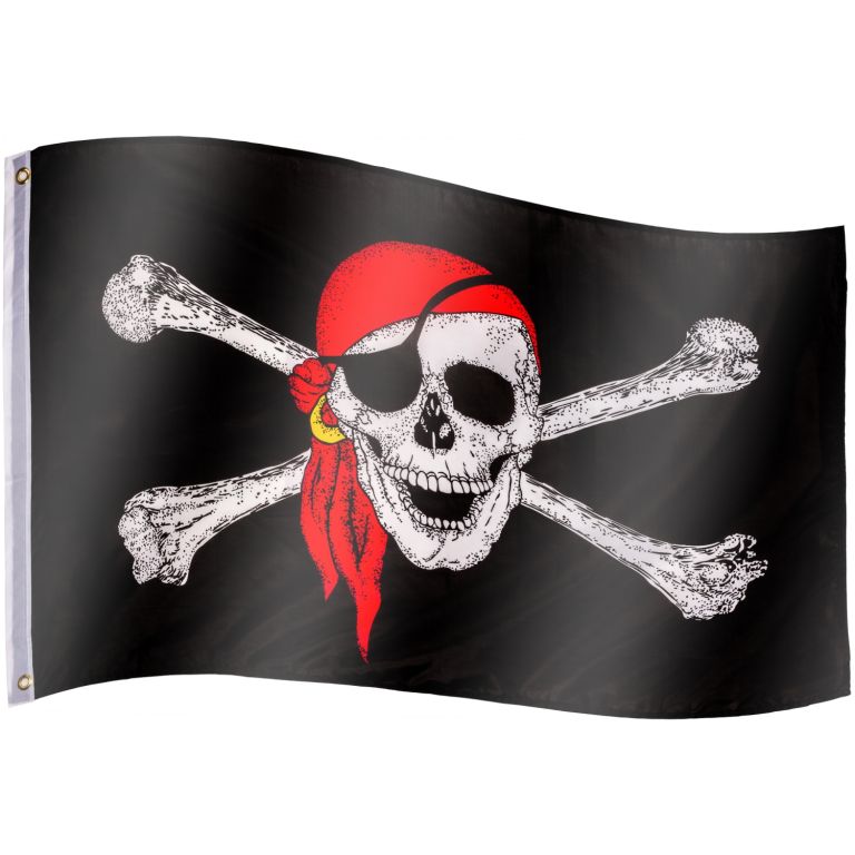 FLAGMASTER® Zászló Jolly Roger kalóz 120 x 80 cm