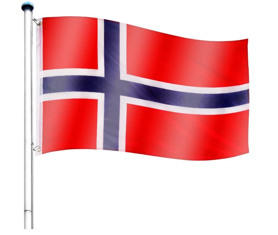 FLAGMASTER® Zászló rúddal Norvégia NOR 650 cm