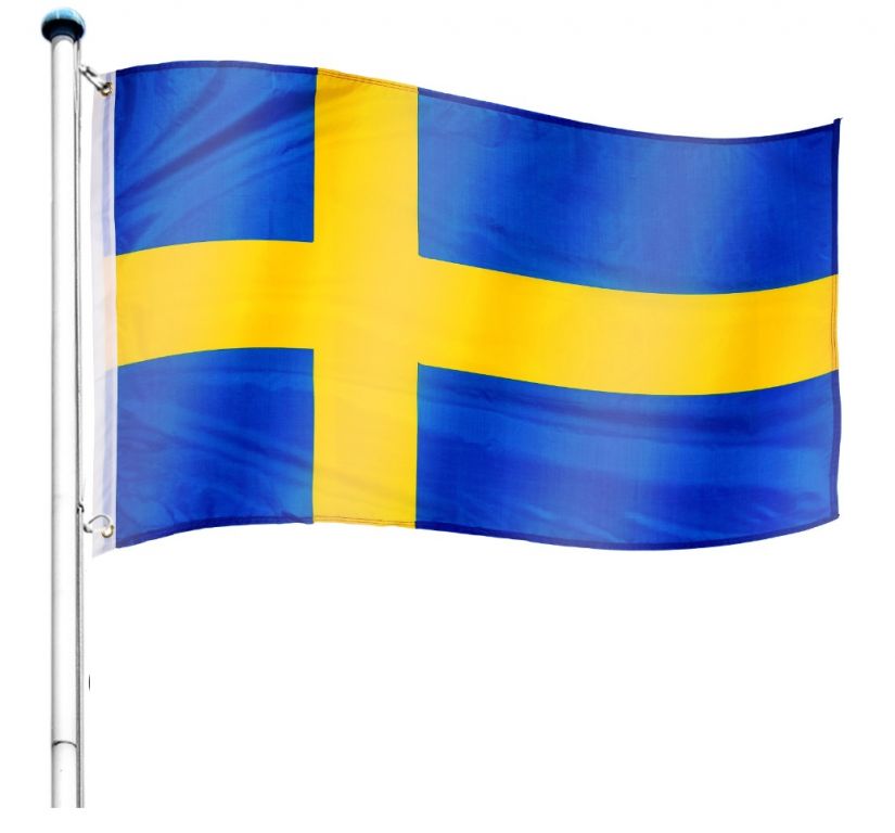 FLAGMASTER® Zászló rúddal Svéd SWE 650 cm