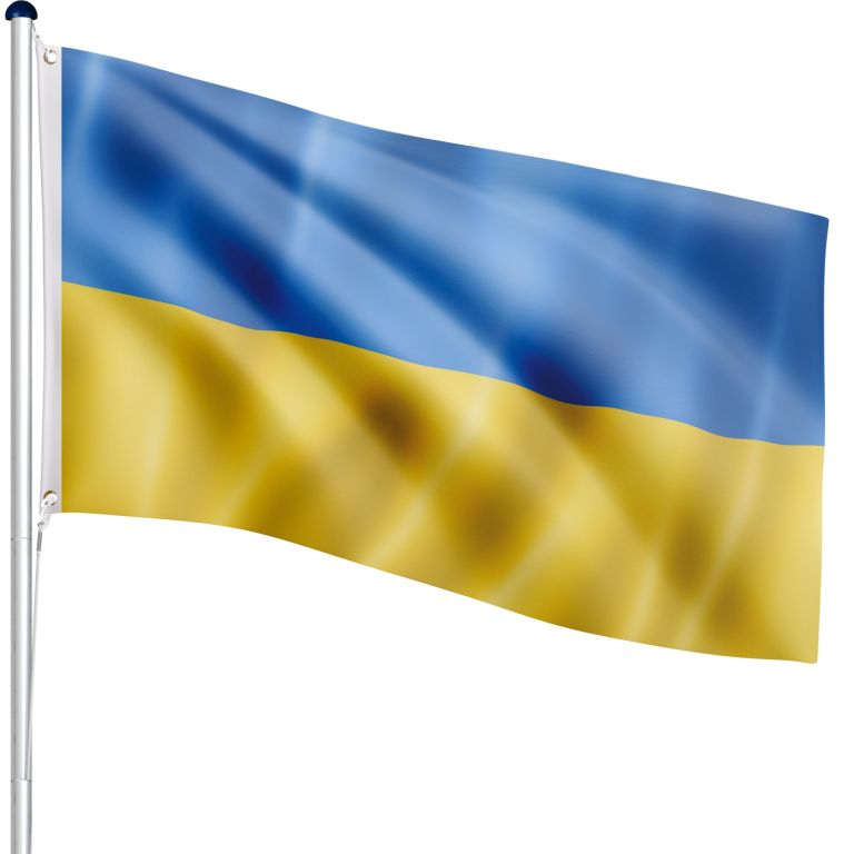 FLAGMASTER Zászlórúd zászló Ukrajna 650 cm