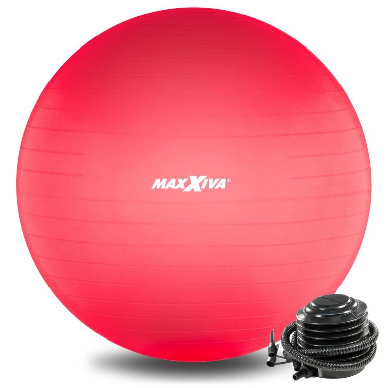 Gimnasztikai labda MAXXIVA® Piros Ø65 cm + szivattyú
