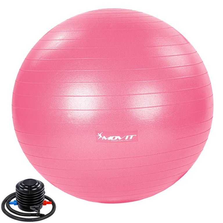 Gimnasztikai labda MOVIT® 65 cm - rózsaszín