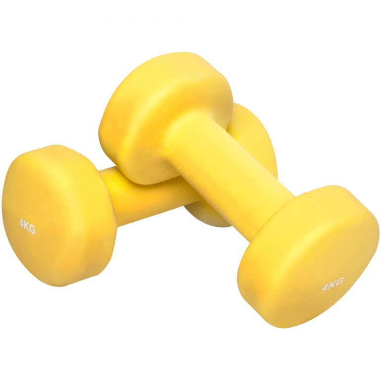 Gorilla Sports Egykezes súlyzó aerobikhoz 8 kg sárga