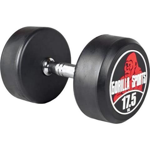 Gorilla Sports Egykezes súlyzó fekete/piros 17,5 kg