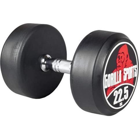 Gorilla Sports Egykezes súlyzó fekete/piros 22,5 kg