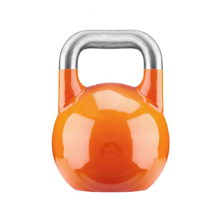 Gorilla Sports Kettlebell súlyzó narancssárga 28 kg