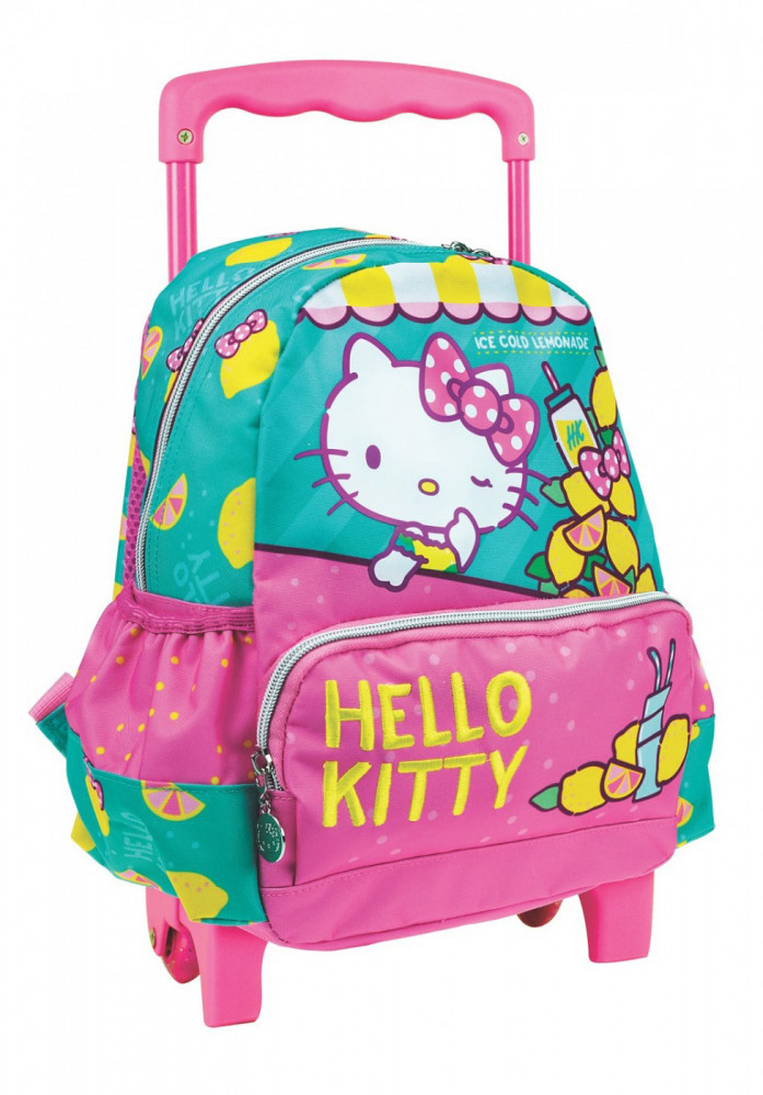 Hello Kitty Lemon gurulós ovis hátizsák, táska 30 cm