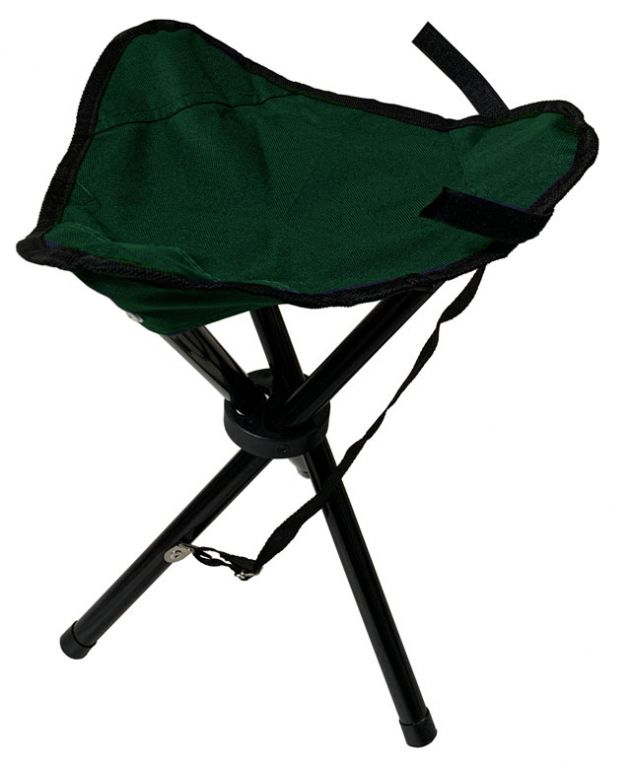 ACRA Összecsukható szék háromlábú zöld