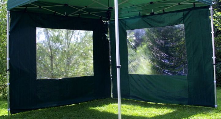 Két oldalfal PROFI kerti sátorhoz 3 x 3 m - zöld