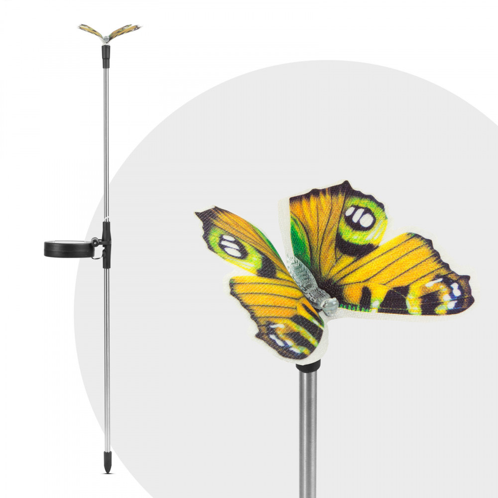 LED-es szolár pillangó - hidegfehér - 65 cm - 4 féle