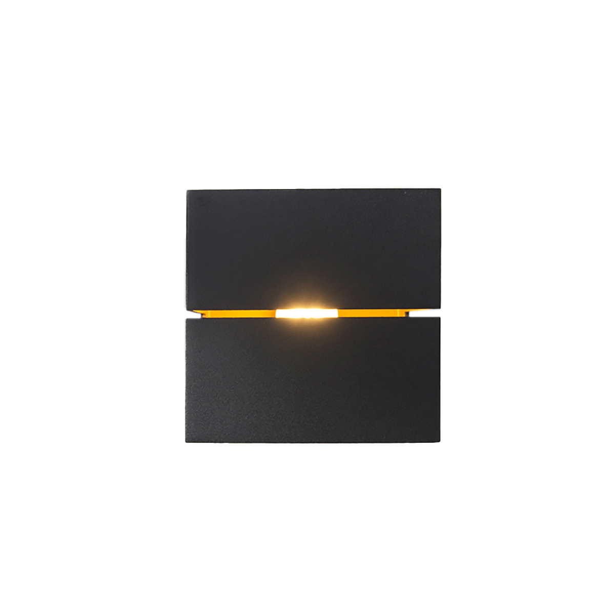 Modern falilámpa fekete arannyal 9,7 cm - Transfer Groove
