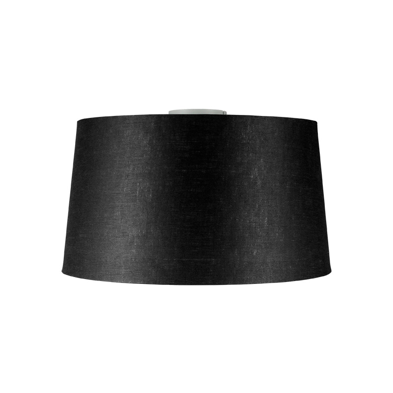 Modern mennyezeti lámpa matt fehér, fekete árnyalattal 45 cm - Combi