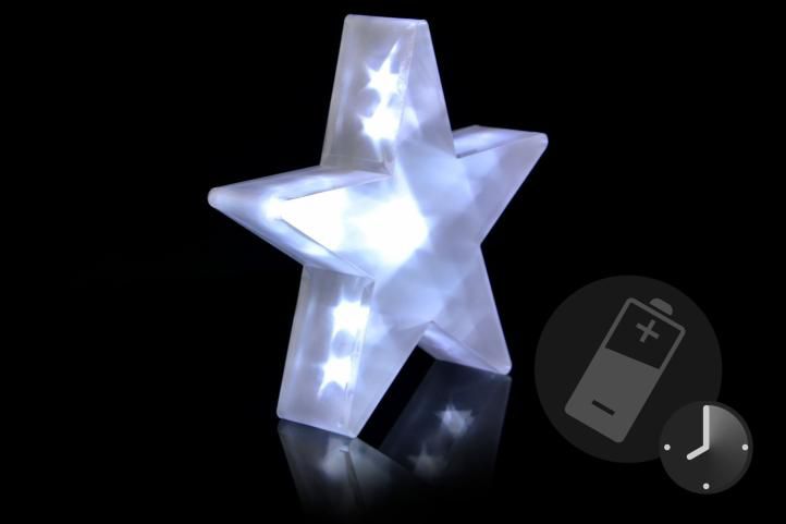 NEXOS Karácsonyi dísz világító csillag 20 LED 35 cm