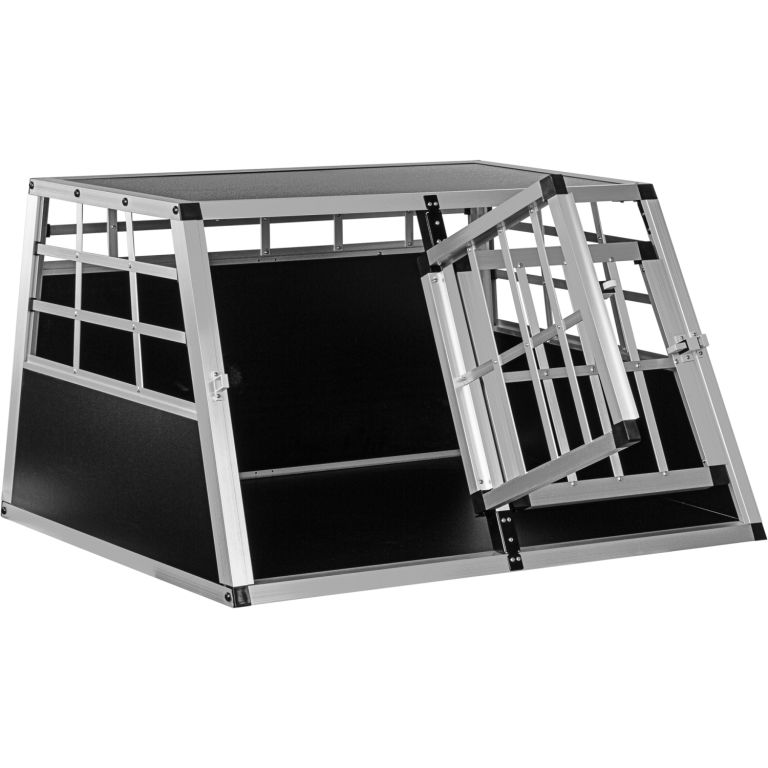 PETSTUFF® Kutyaszállító box aluminium 89 × 69 × 50 cm 14 kg