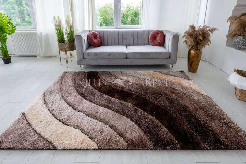 Pure Luxury 3d Morocco Brown beige szőnyeg 200x290cm