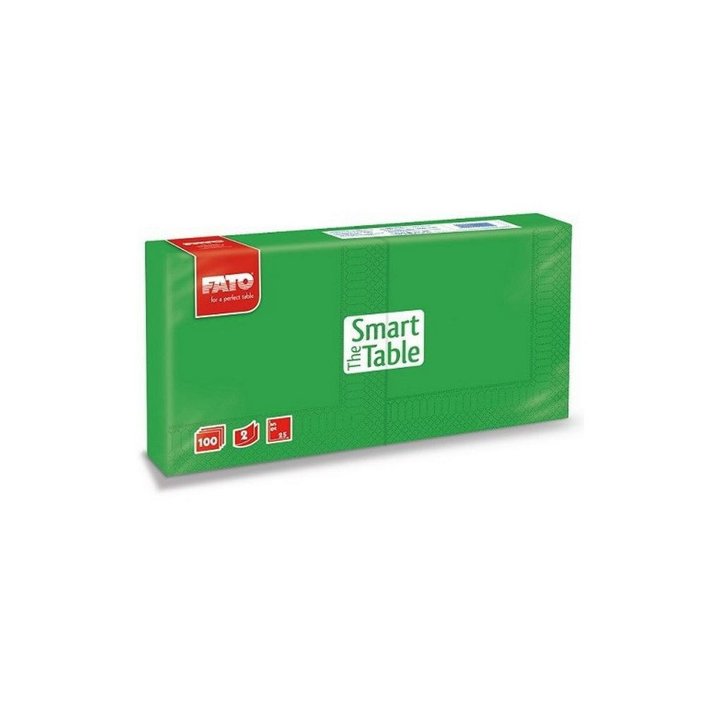 Fato Szalvéta 25x25cm smaragdzöld 2 rétegű 100 lap/csomag 