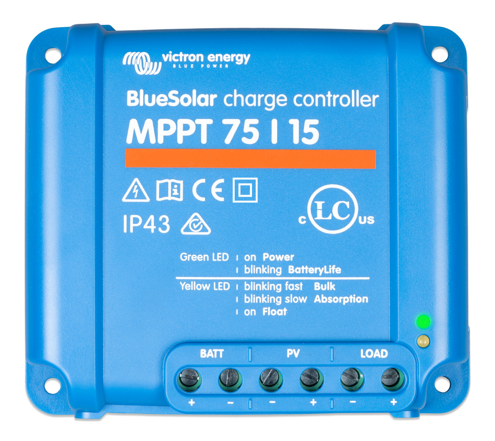 Victron Energy BlueSolar MPPT 75/15 12V / 24V 15A napelemes töltésvezérlő