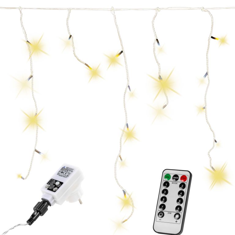 VOLTRONIC® Fényeső 400 LED Meleg fehér 10 m + vezérlő