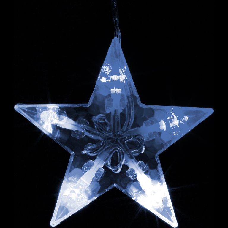 VOLTRONIC® Fényfüggöny csillag 150 LED hideg fehér