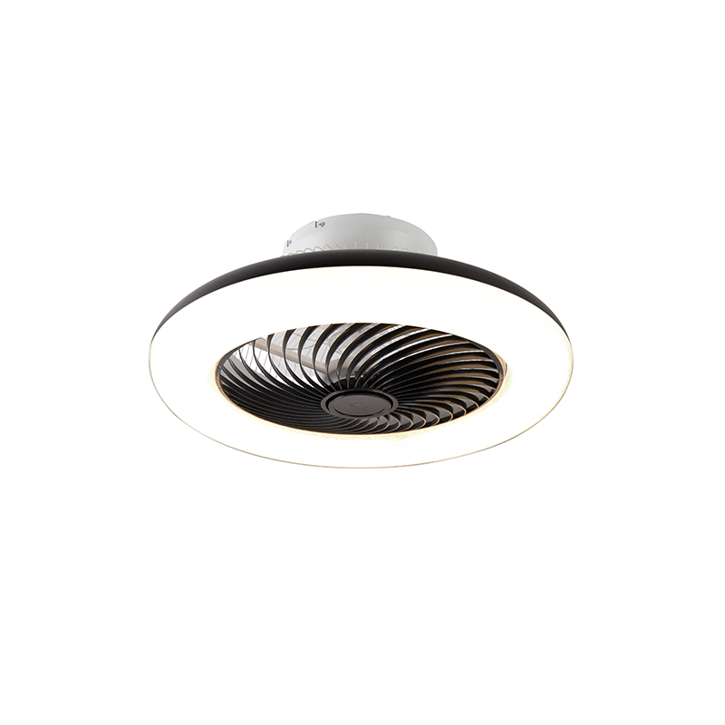 Mennyezeti ventilátor fekete LED-del, távirányítóval - Clima