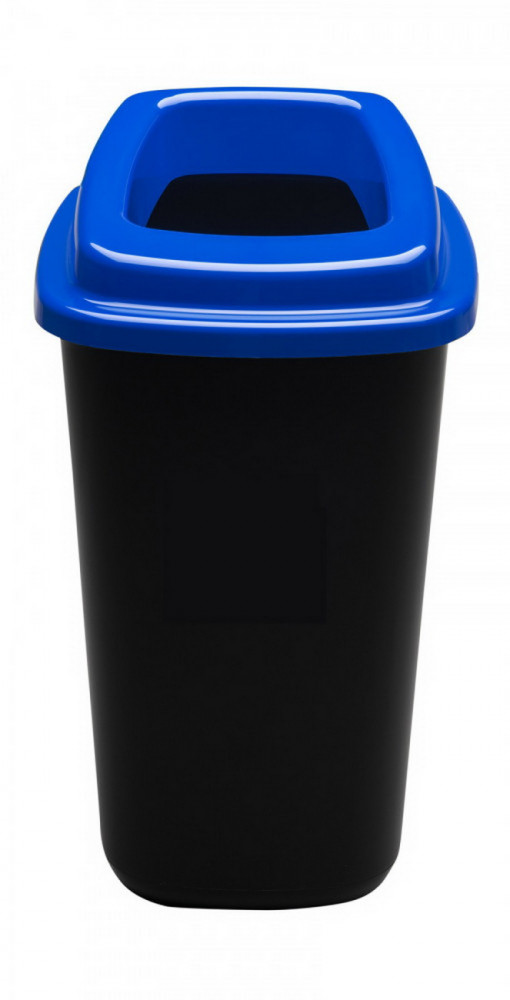 Plafor Sort szelektív hulladékgyűjtő, szemetes 45L fekete/kék