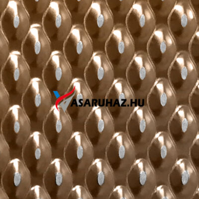 Színezett nyomott (mintás) lemez, pagoda, bronz, 1250x2500 mm, 0,6 mm vastag, 304