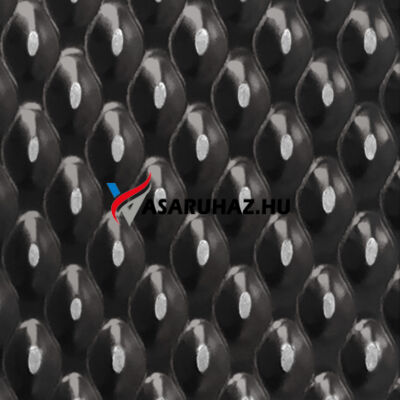 Színezett nyomott (mintás) lemez, pagoda, fekete, 1250x2500 mm, 0,6  mm vastag, 304