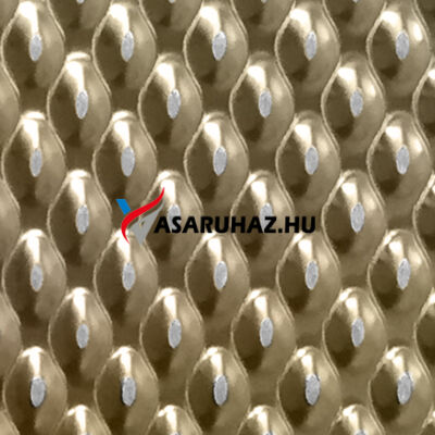 Színezett nyomott (mintás) lemez, pagoda, pezsgő, 1250x2500 mm, 0,6 mm vastag, 304