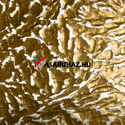 Színezett nyomott (mintás) lemez, pampák, arany, 1250x2500 mm, 0,6 mm vastag, 304