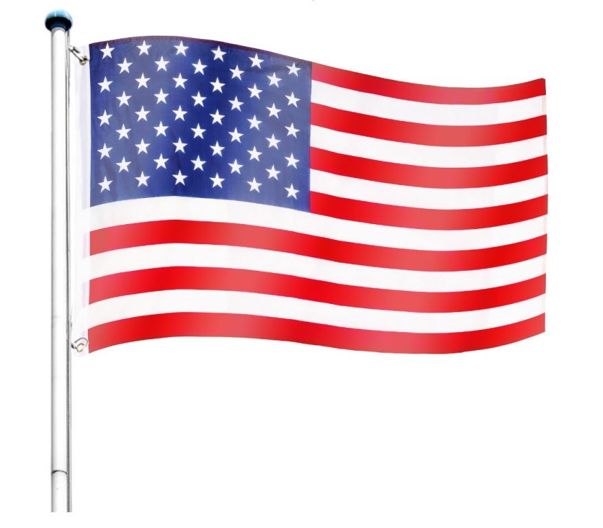 FLAGMASTER® Zászló rúddal Amerikai USA 650 cm