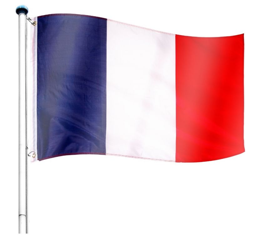 FLAGMASTER® Zászló rúddal Francia FRA 650 cm