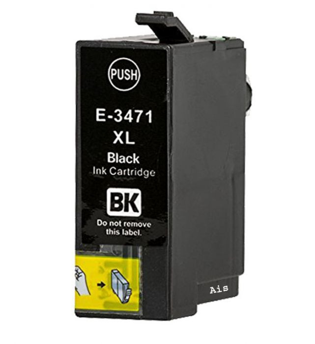 Epson T3471 fekete utángyártott tintapatron (C13T34714010)