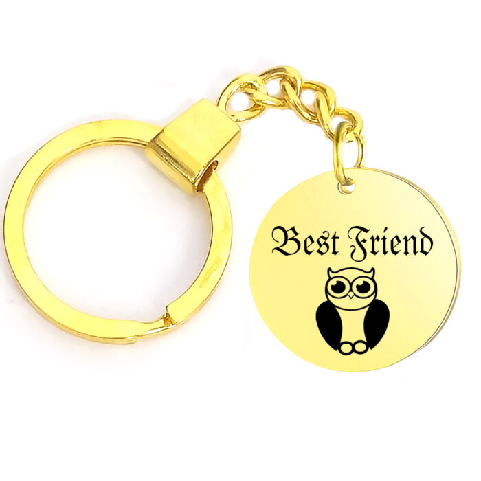 Baglyos best friend kulcstartó több színben és formátumban