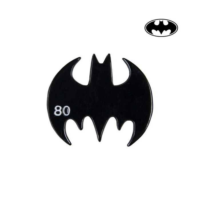 Batman fém denevér kitűző, táskára, pénztárcára, dzsekire, 3 cm