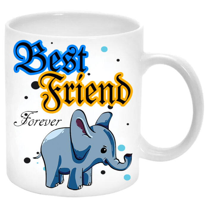 Best Friend (Legjobb barát) elefántos Bögre (másik oldalra saját fotó és felirat kérhető)