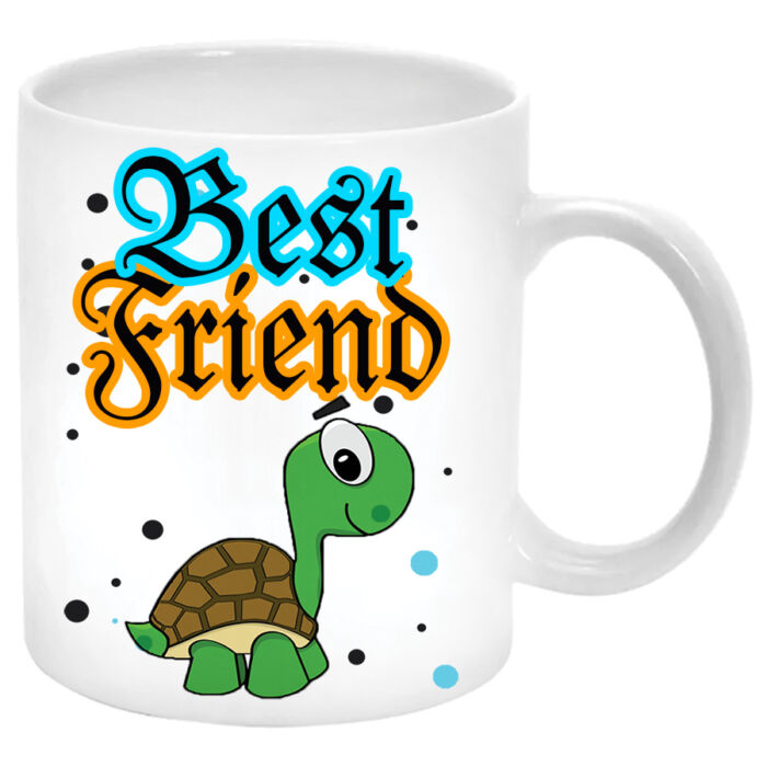 Best Friend (Legjobb barát) teknősös Bögre (másik oldalra saját fotó és felirat kérhető)