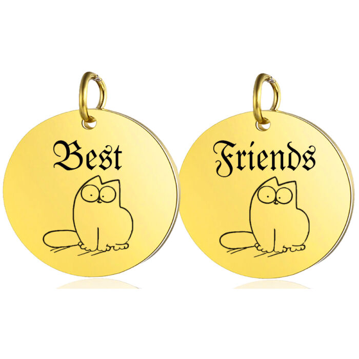 Best Friends Simon's Cat páros medál láncra, vagy kulcstartóra  (többféle)