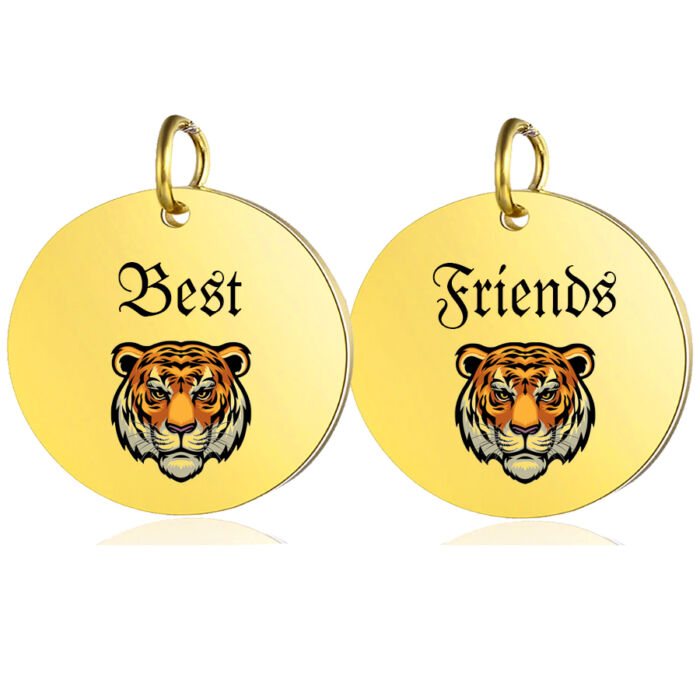 Best Friends tigrises páros medál lánccal vagy kulcstartóval (többféle)