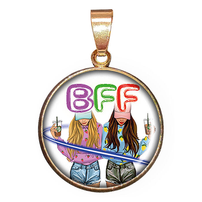 BFF – medál lánccal vagy kulcstartóval