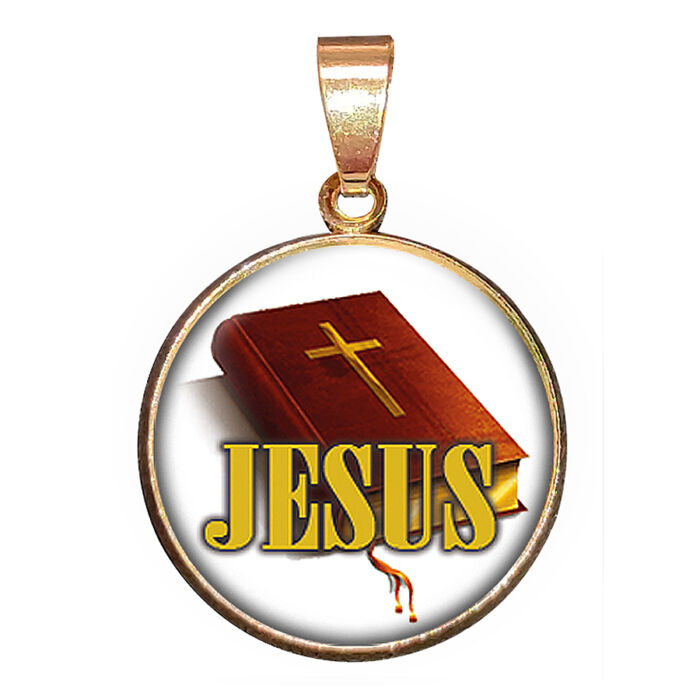 Biblia-Jesus – medál lánccal vagy kulcstartóval