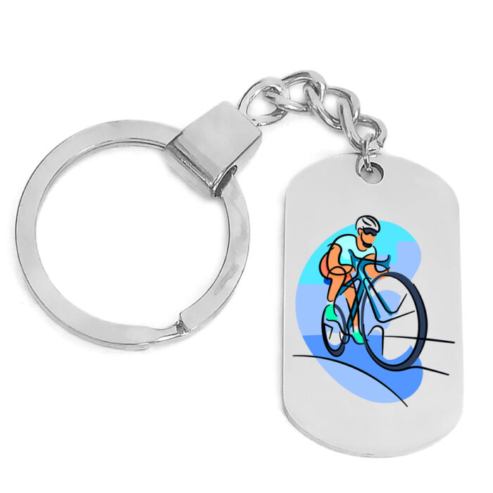 Biciklis kulcstartó több színben és formátumban